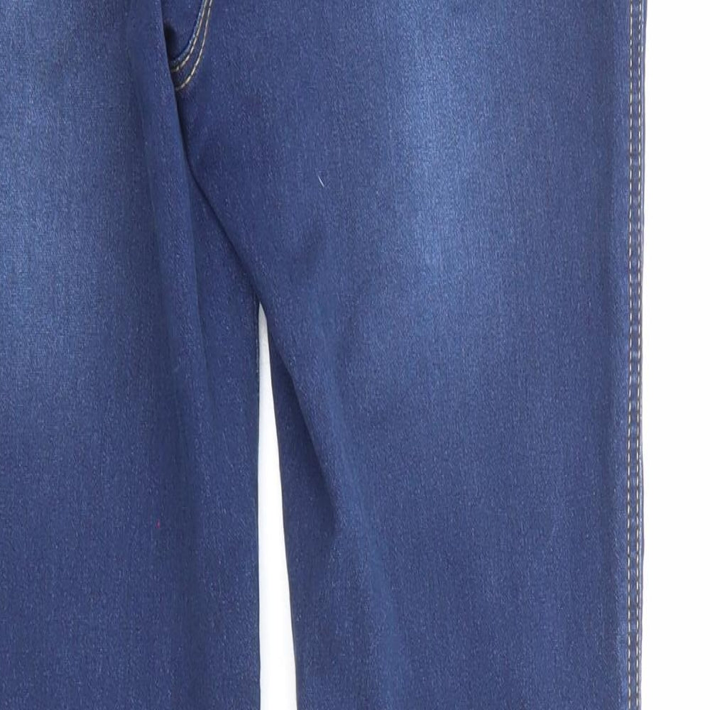 Nutmeg Womens Blue Cotton Jegging Jeans Size 14 L29 in Regular