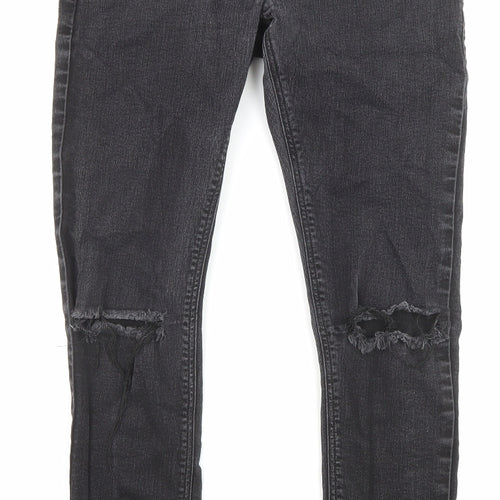 ASOS Mens Black Cotton Skinny Jeans Size 30 in L32 in Regular Zip - Pockets