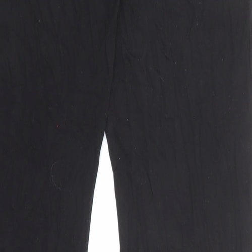 Missguided Womens Black Viscose Trousers Size 10 L32 in Regular