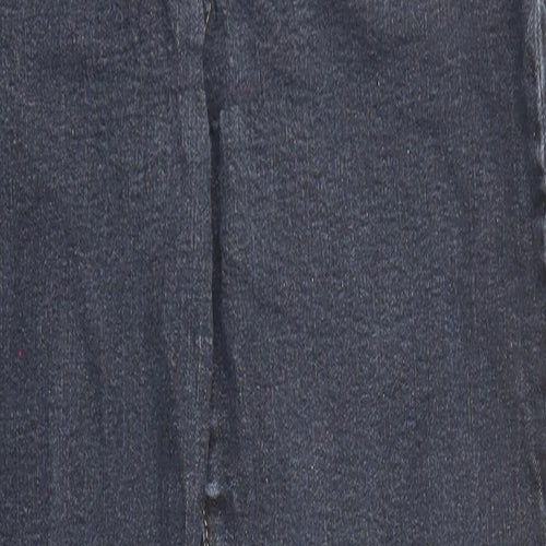 White Stuff Womens Blue Cotton Straight Jeans Size 12 L27 in Regular Zip - Pockets