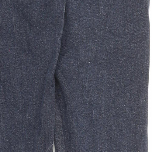 White Stuff Womens Blue Cotton Straight Jeans Size 12 L27 in Regular Zip - Pockets