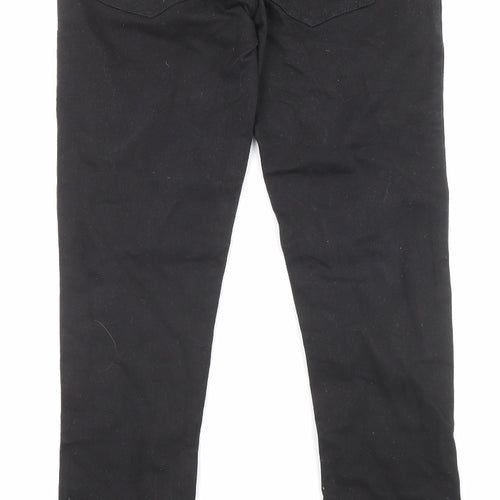 Denim Mens Black Cotton Skinny Jeans Size 30 in L32 in Regular Zip - Pockets
