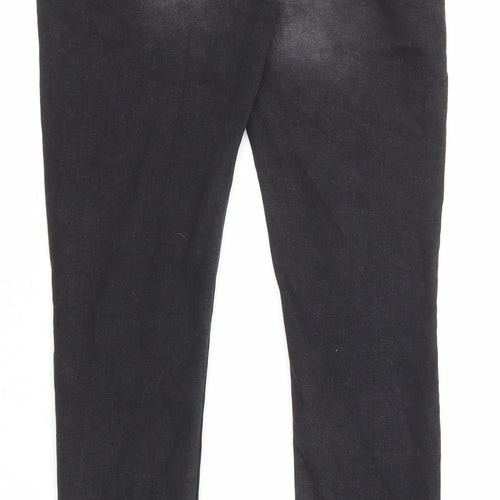 Denim & Co. Mens Black Polyester Skinny Jeans Size 30 in L32 in Regular Zip - Pockets