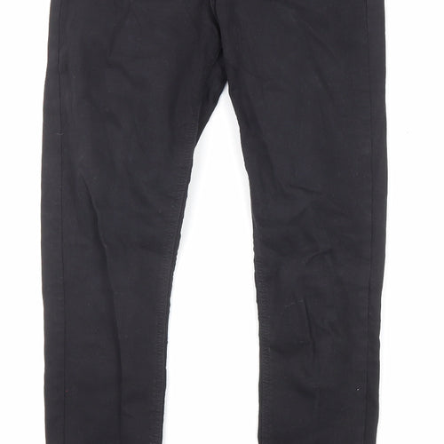 Topshop Womens Black Cotton Skinny Jeans Size 26 in L32 in Regular Zip - Pockets