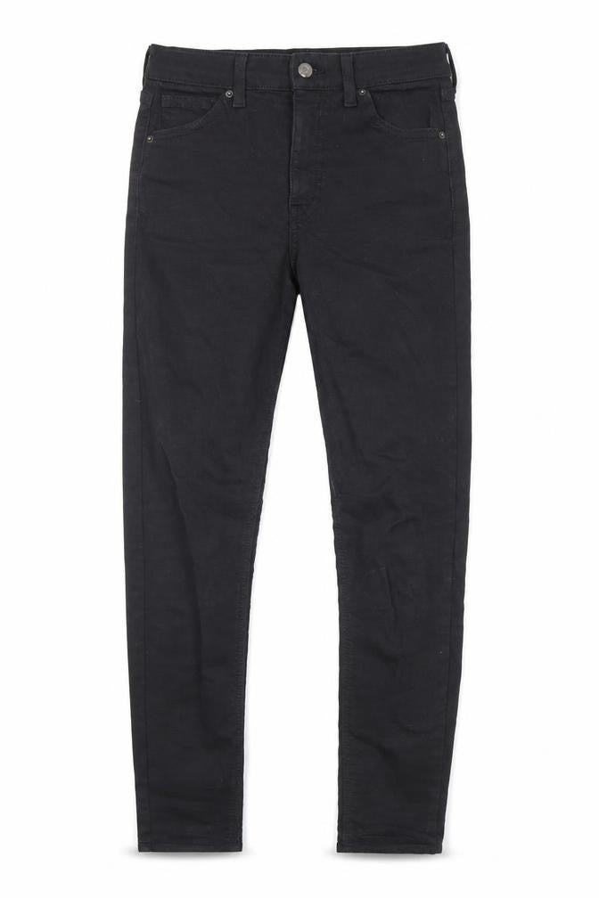 Topshop Womens Black Cotton Skinny Jeans Size 26 in L32 in Regular Zip - Pockets