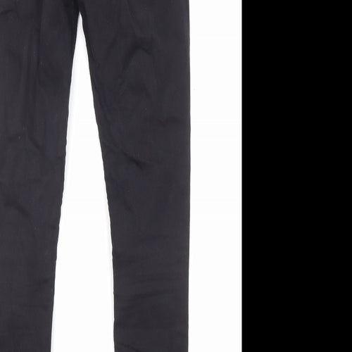 Topshop Womens Black Cotton Skinny Jeans Size 26 in L32 in Regular Zip - Pockets