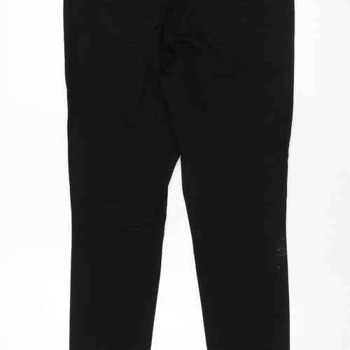 Denim & Co. Womens Black Cotton Jegging Jeans Size 14 L27 in Regular