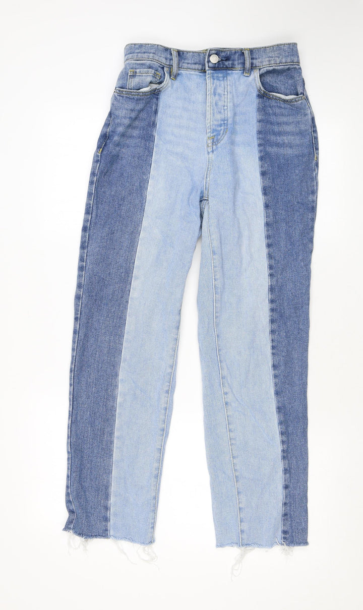 PacSun Womens Blue Cotton Straight Jeans Size 26 in L27 in Regular Button