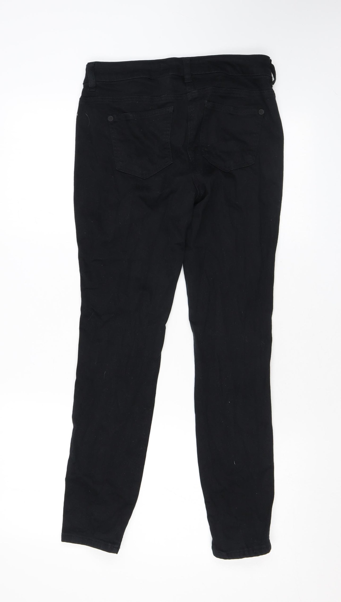 NEXT Womens Black Cotton Jegging Jeans Size 12 L26 in Regular
