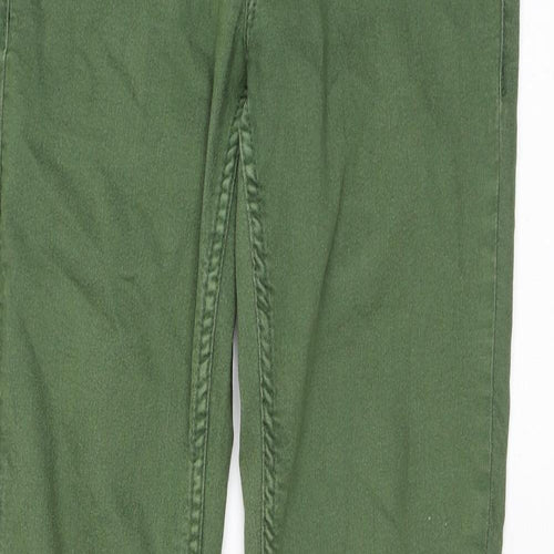 Divided by H&M Womens Green Cotton Skinny Jeans Size 10 L31 in Regular Zip