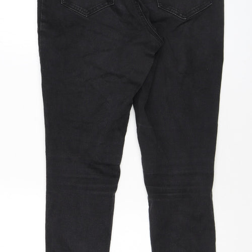 F&F Womens Black Cotton Jegging Jeans Size 14 L28 in Regular
