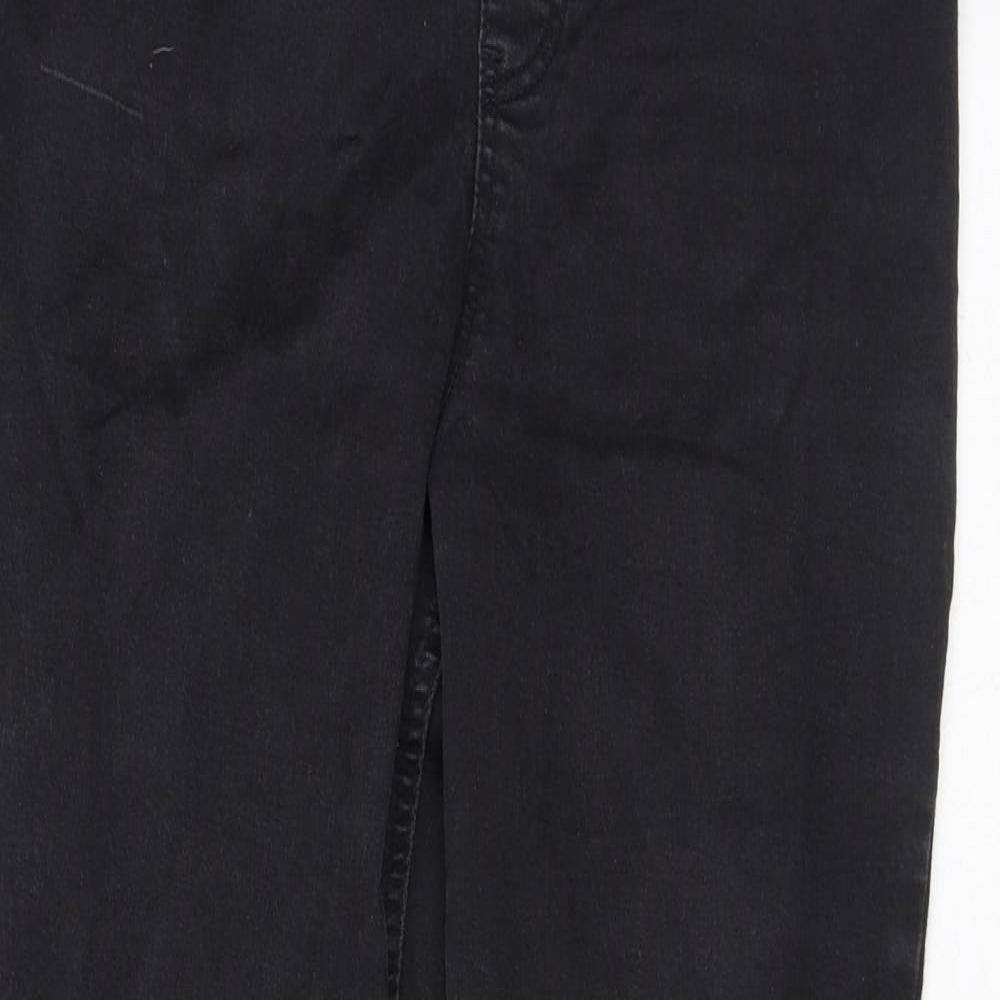 F&F Womens Black Cotton Jegging Jeans Size 14 L28 in Regular
