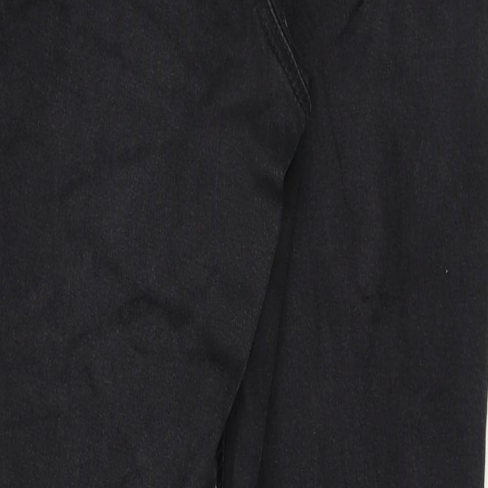 F&F Womens Black Cotton Jegging Jeans Size 14 L28 in Regular