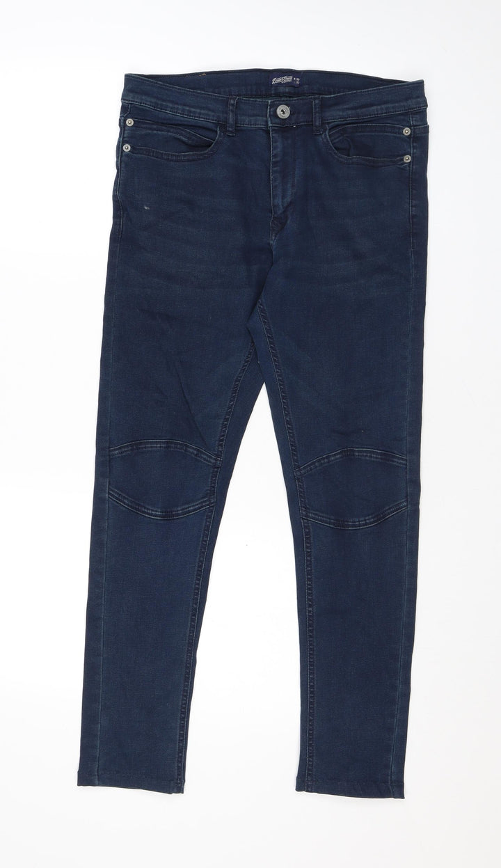 Outfitters Womens Blue Cotton Skinny Jeans Size 30 in L27 in Regular Zip