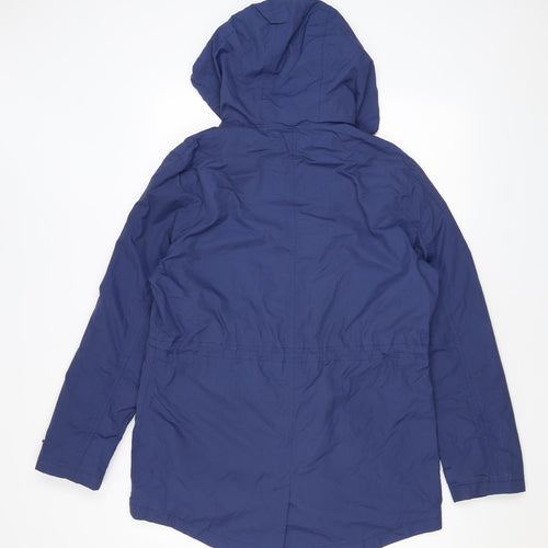 Mountain Warehouse Womens Blue Rain Coat Coat Size 12 Zip