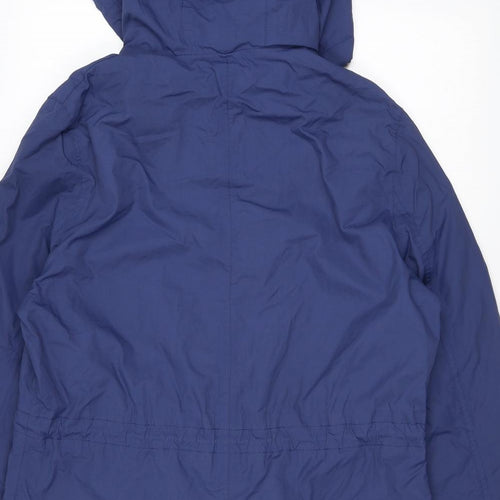 Mountain Warehouse Womens Blue Rain Coat Coat Size 12 Zip