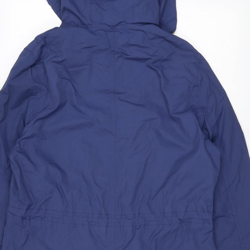 Mountain Warehouse Womens Blue Rain Coat Coat Size 12 Zip