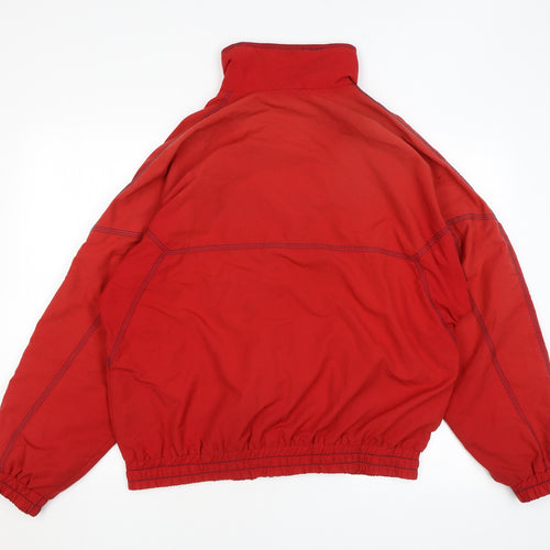 Rodeo Mens Red Bomber Jacket Jacket Size M Zip