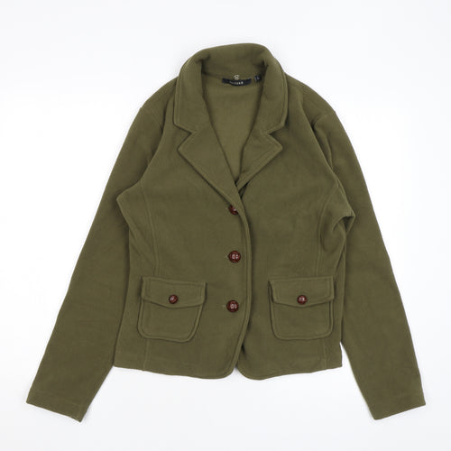 Avitano Womens Green Jacket Size S Button