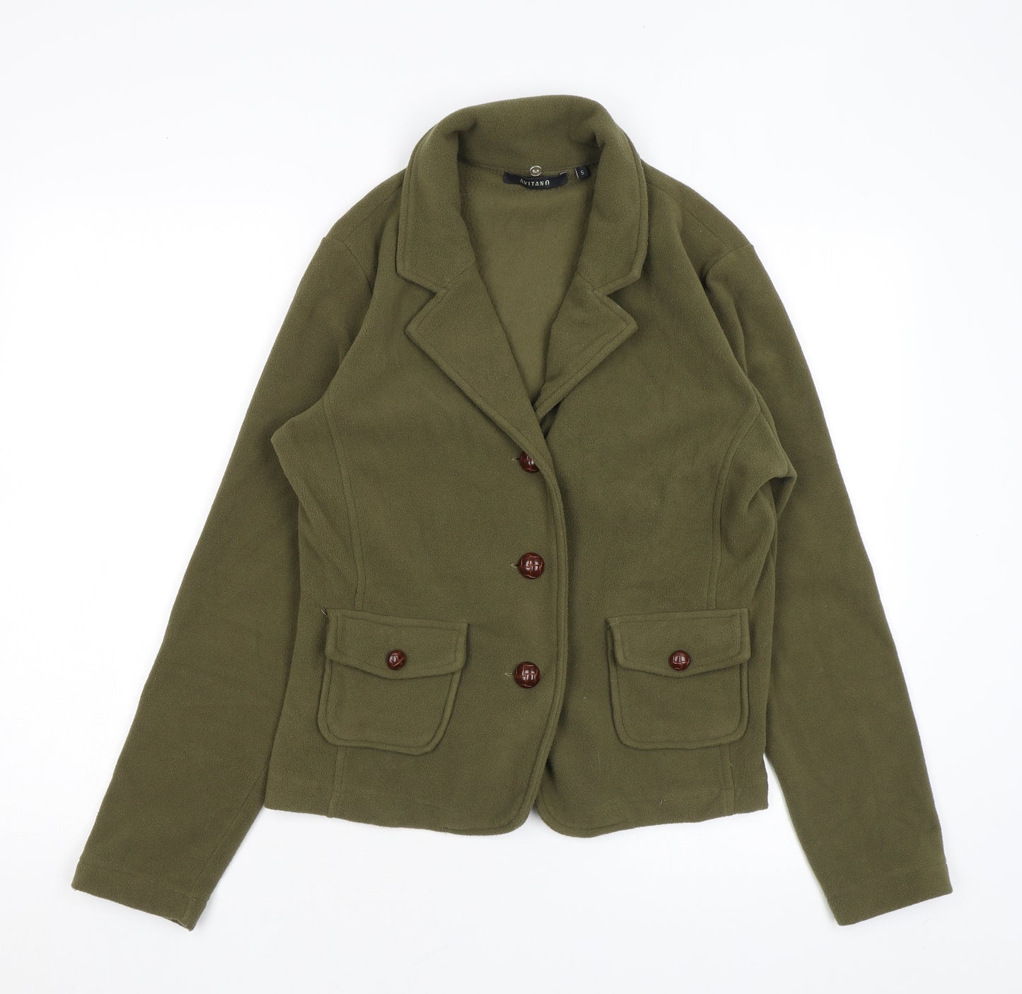 Avitano Womens Green Jacket Size S Button
