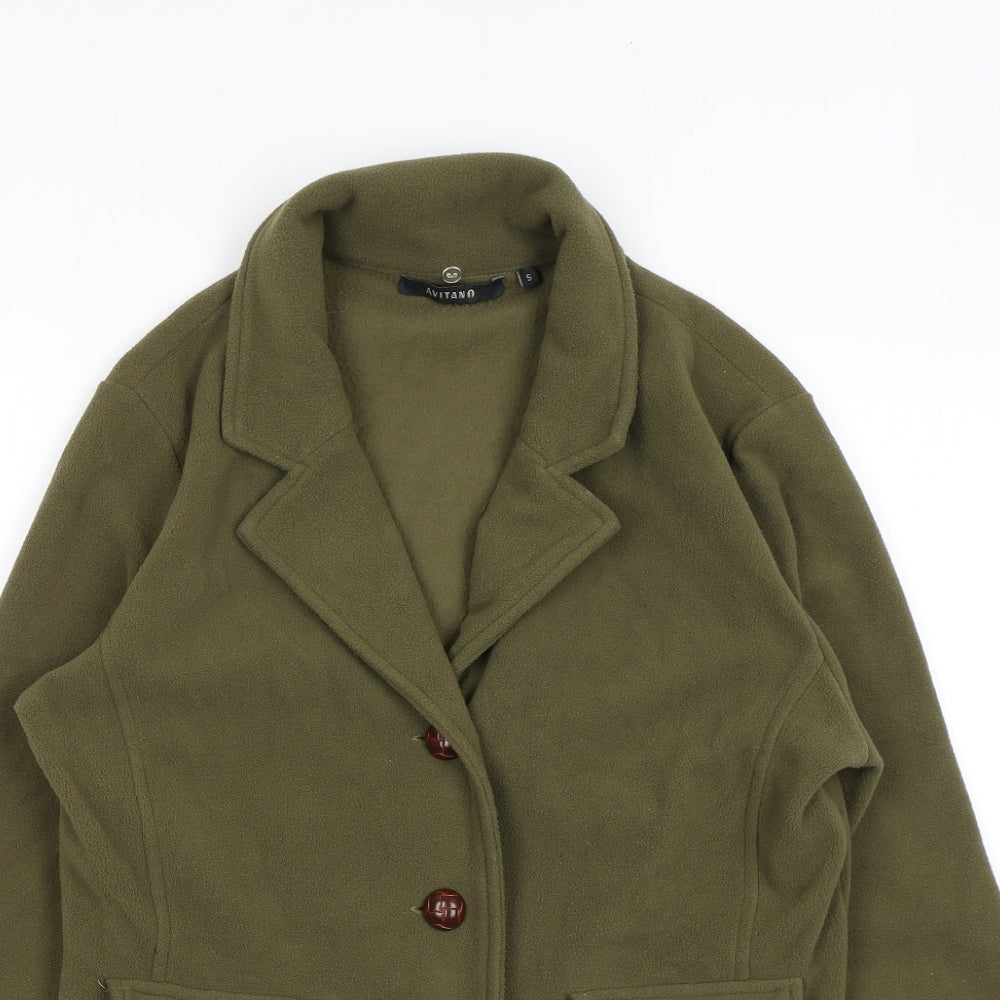 Avitano Womens Green Jacket Size S Button