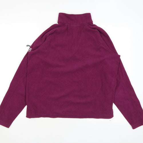 Mountain Equipment Womens Purple Polyester Pullover Sweatshirt Size L Zip