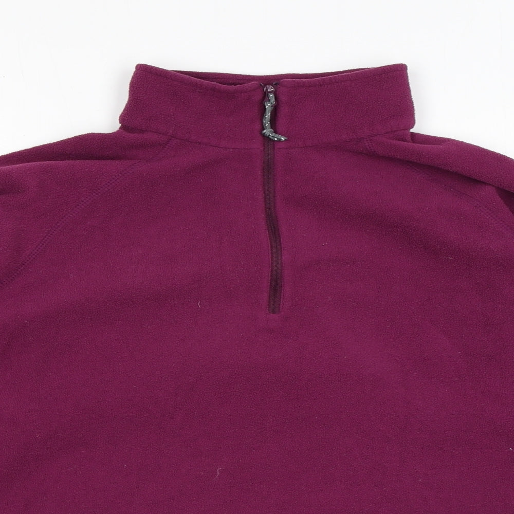 Mountain Equipment Womens Purple Polyester Pullover Sweatshirt Size L Zip