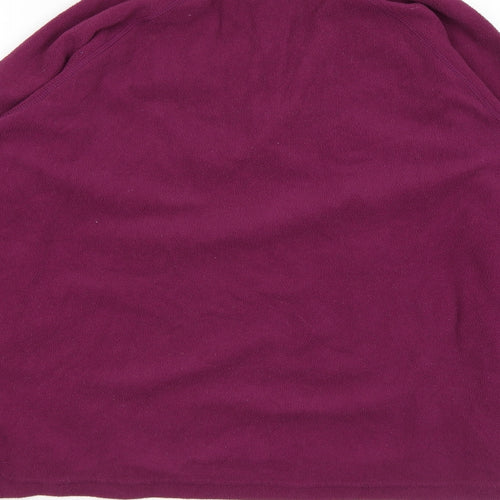 Mountain Equipment Womens Purple Polyester Pullover Sweatshirt Size L Zip