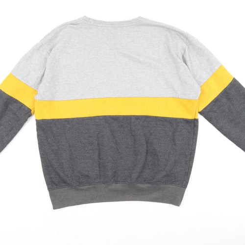 Thread Mills Mens Grey Polyester Pullover Sweatshirt Size XL