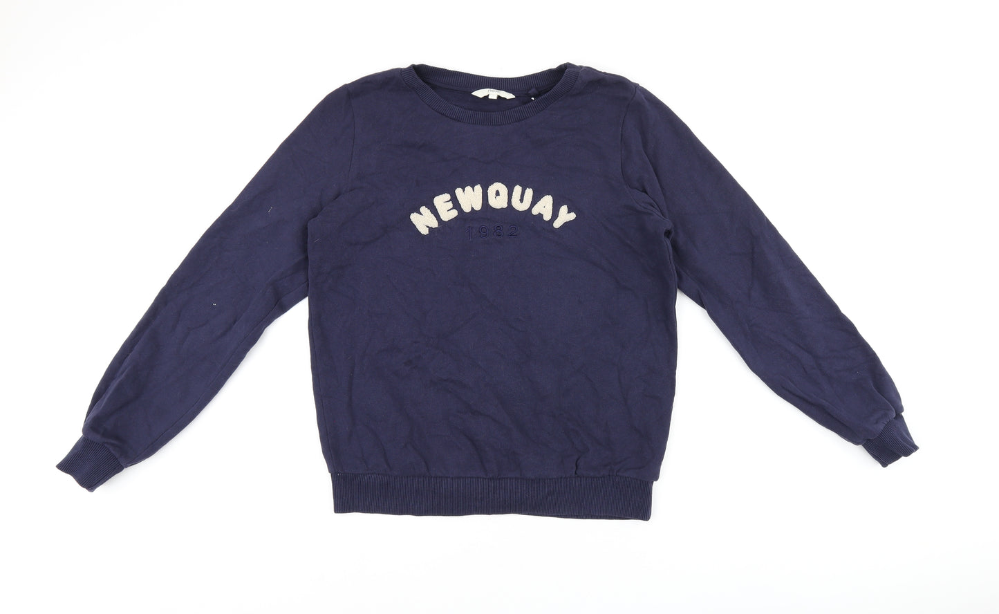 NEXT Womens Blue Cotton Pullover Sweatshirt Size S Pullover - Newquay 1982