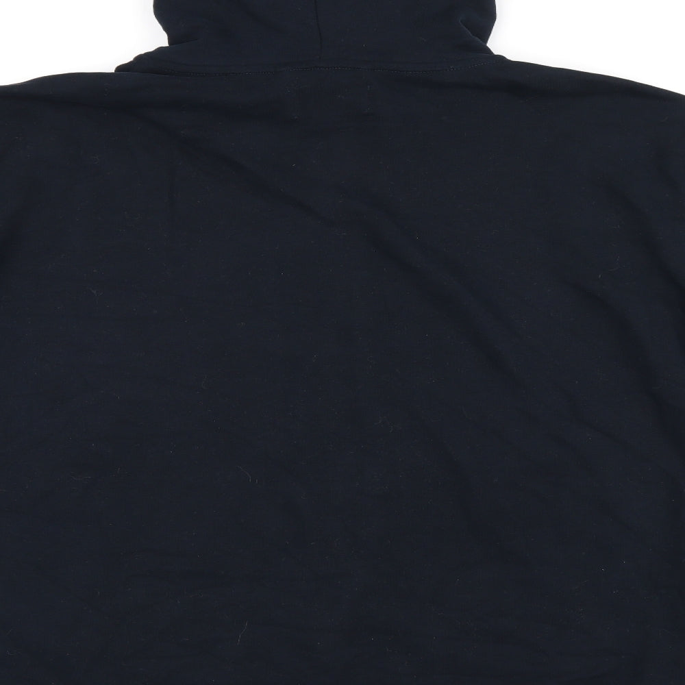 Marks and Spencer Mens Black Cotton Full Zip Sweatshirt Size 2XL