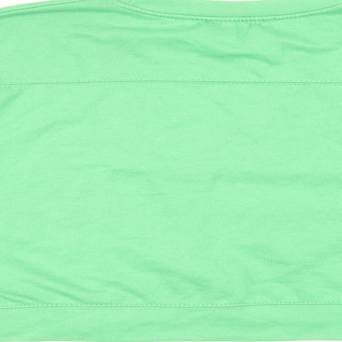 Zara Womens Green Polyester Pullover Sweatshirt Size S Pullover