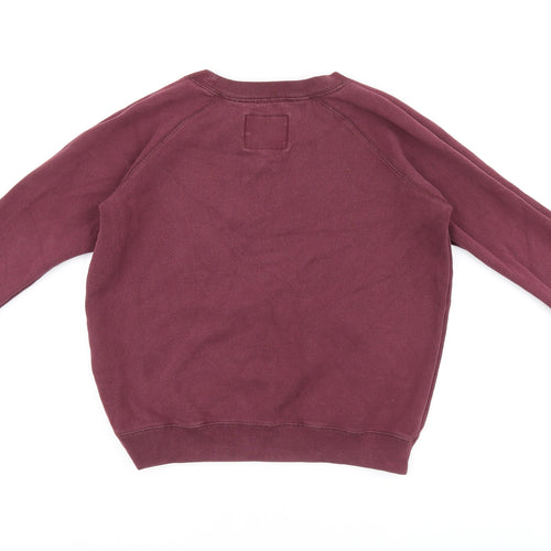 Jack Wills Womens Red Cotton Pullover Sweatshirt Size 6 Pullover