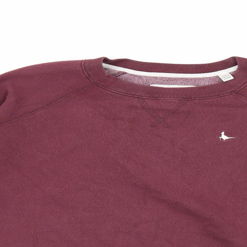 Jack Wills Womens Red Cotton Pullover Sweatshirt Size 6 Pullover