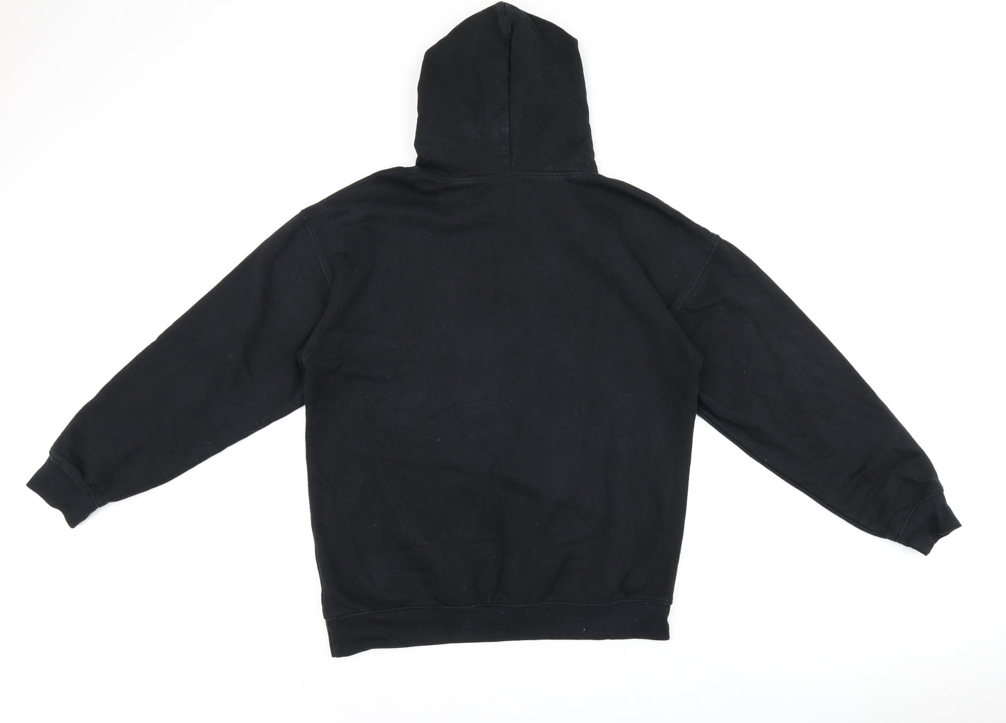 MTV Mens Black Cotton Pullover Hoodie Size M - MTV logo