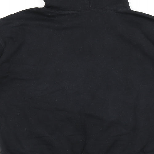 MTV Mens Black Cotton Pullover Hoodie Size M - MTV logo