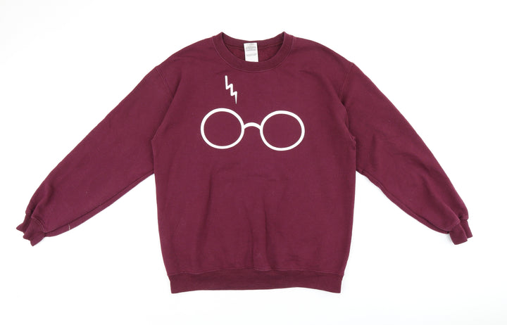 Gildan Womens Red Cotton Pullover Sweatshirt Size M Pullover - Harry Potter