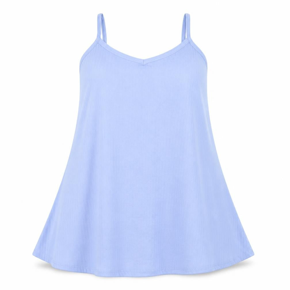 Love Yours Womens Blue Polyester Jersey T-Shirt Size 14 Square Neck