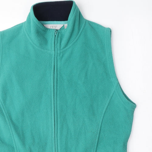 EWM Mens Green Gilet Jacket Size M Zip