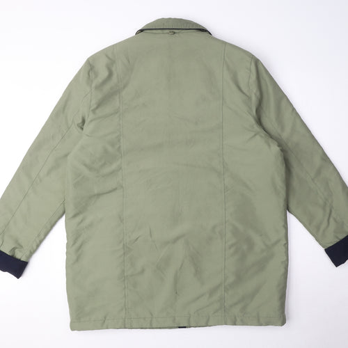 EWM Womens Green Parka Coat Size 16 Zip