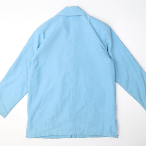 Finesse Womens Blue Parka Coat Size 12 Zip