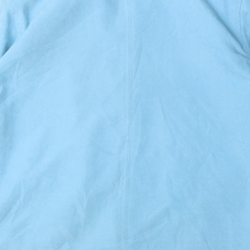 Finesse Womens Blue Parka Coat Size 12 Zip
