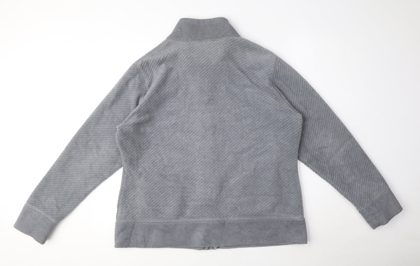 Marks and Spencer Womens Grey Jacket Size 18 Zip
