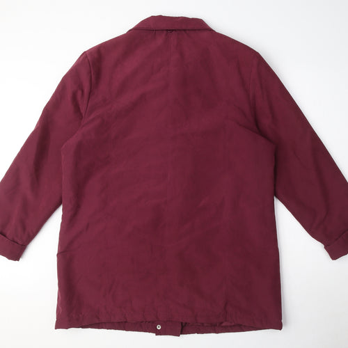 Klassik Womens Purple Jacket Coat Size 14 Zip