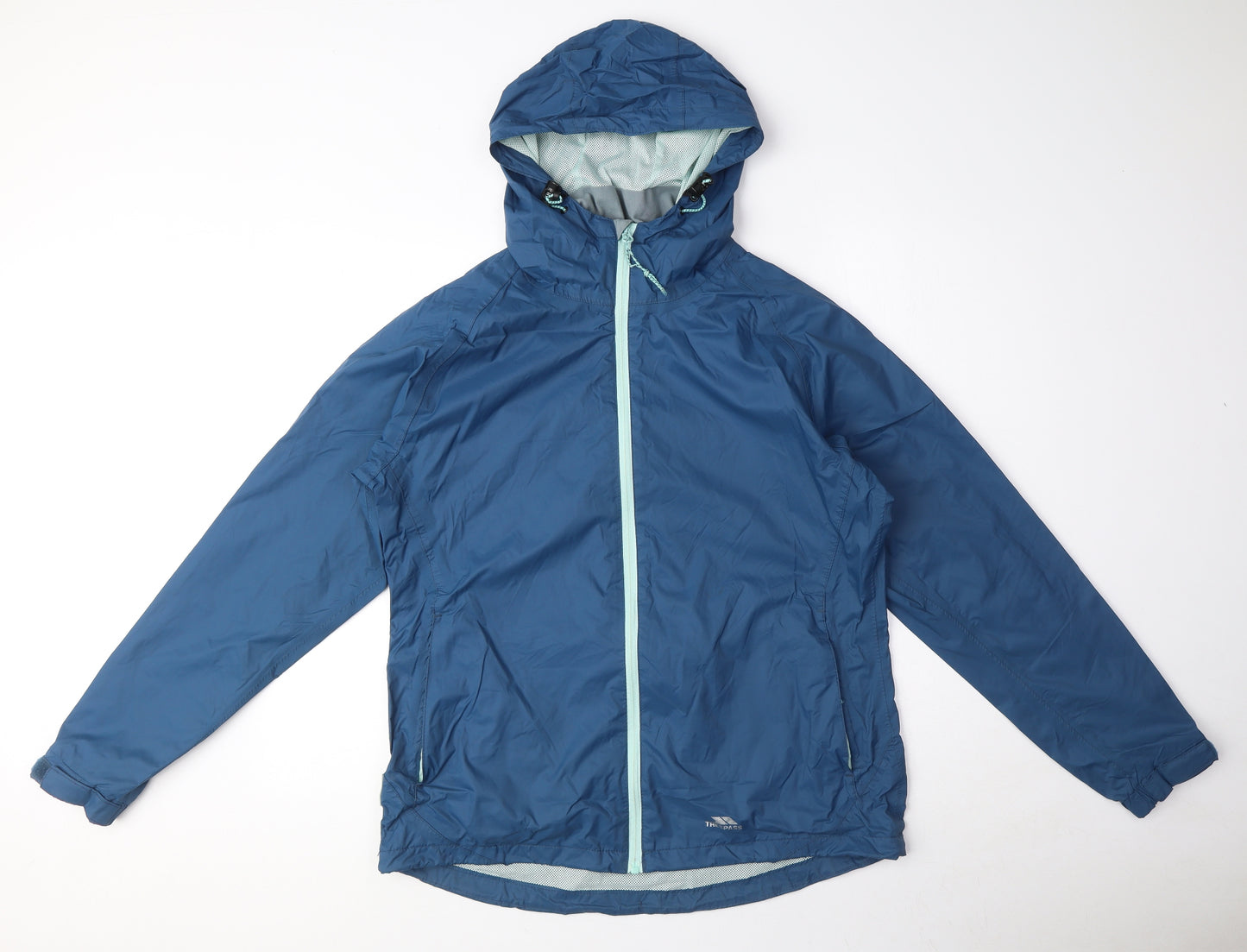Trespass Womens Blue Rain Coat Coat Size 12 Zip