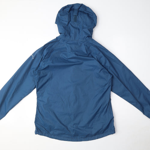 Trespass Womens Blue Rain Coat Coat Size 12 Zip