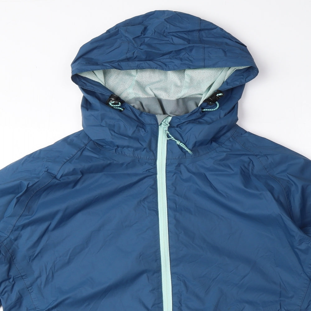 Trespass Womens Blue Rain Coat Coat Size 12 Zip