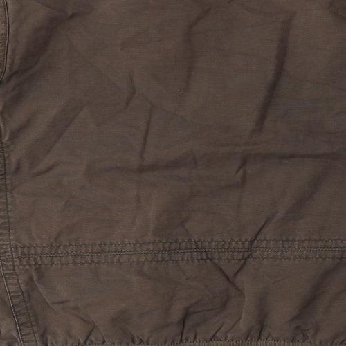 Burton Mens Brown Bomber Jacket Coat Size XL Zip - Pocket detail