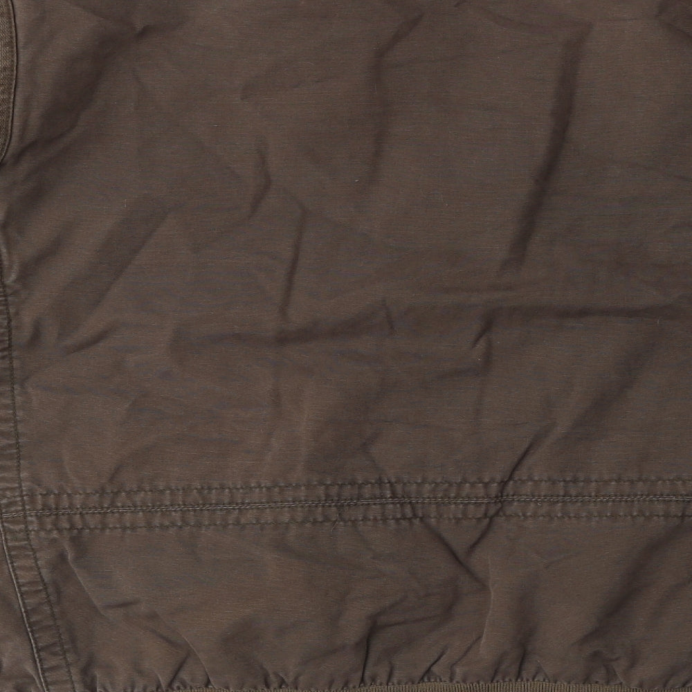 Burton Mens Brown Bomber Jacket Coat Size XL Zip - Pocket detail