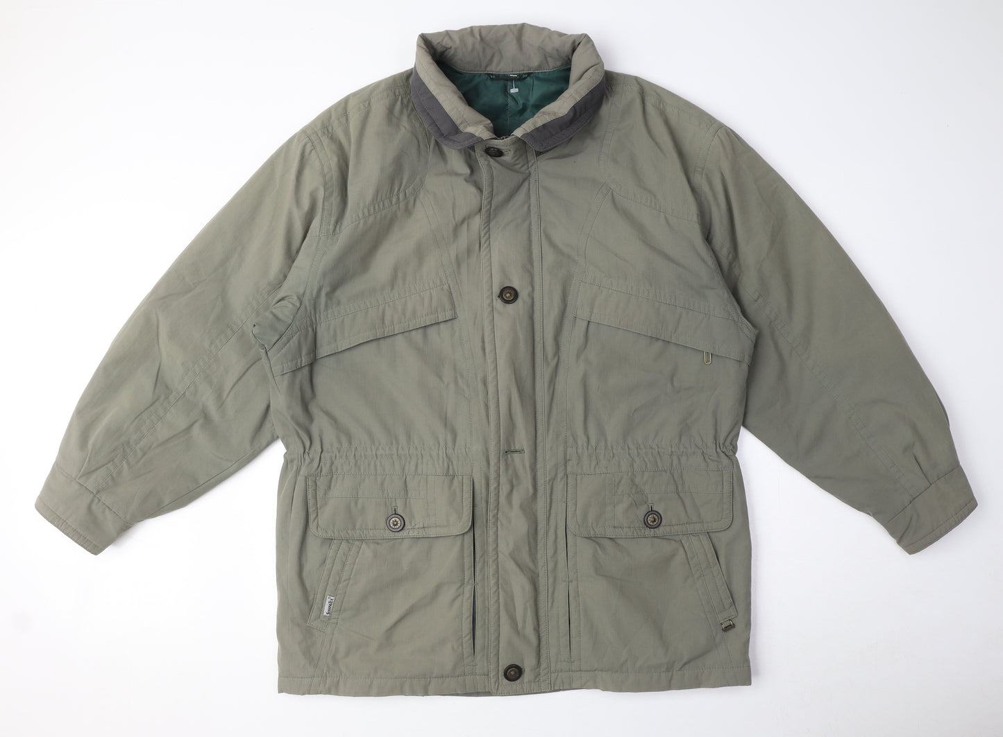 Westbury Womens Green Anorak Coat Size 10 Zip - Inside pockets